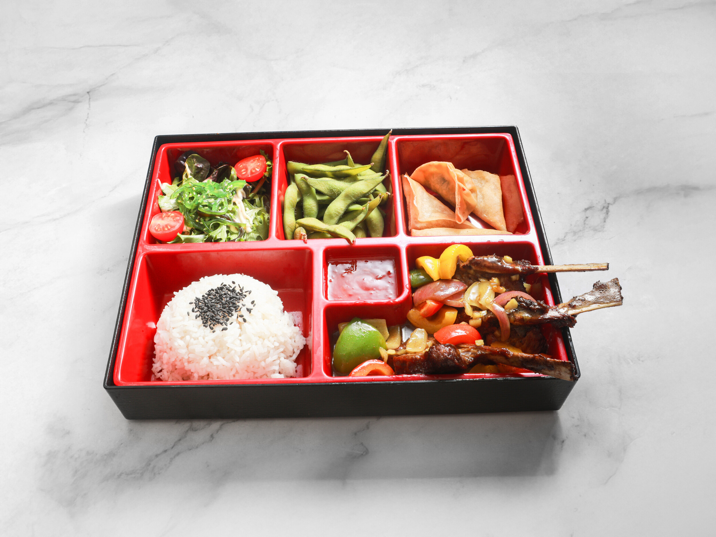 Lamskotelet met currysaus